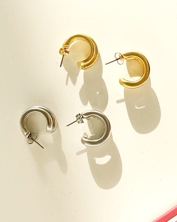 ring metal earring