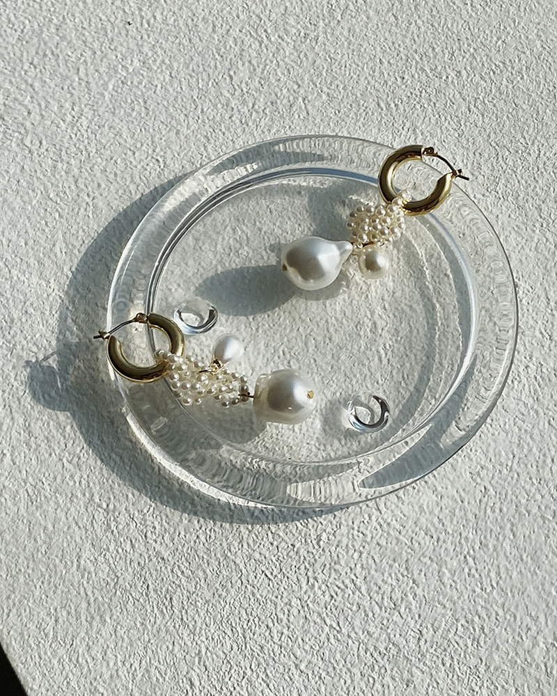 drop pearl earring